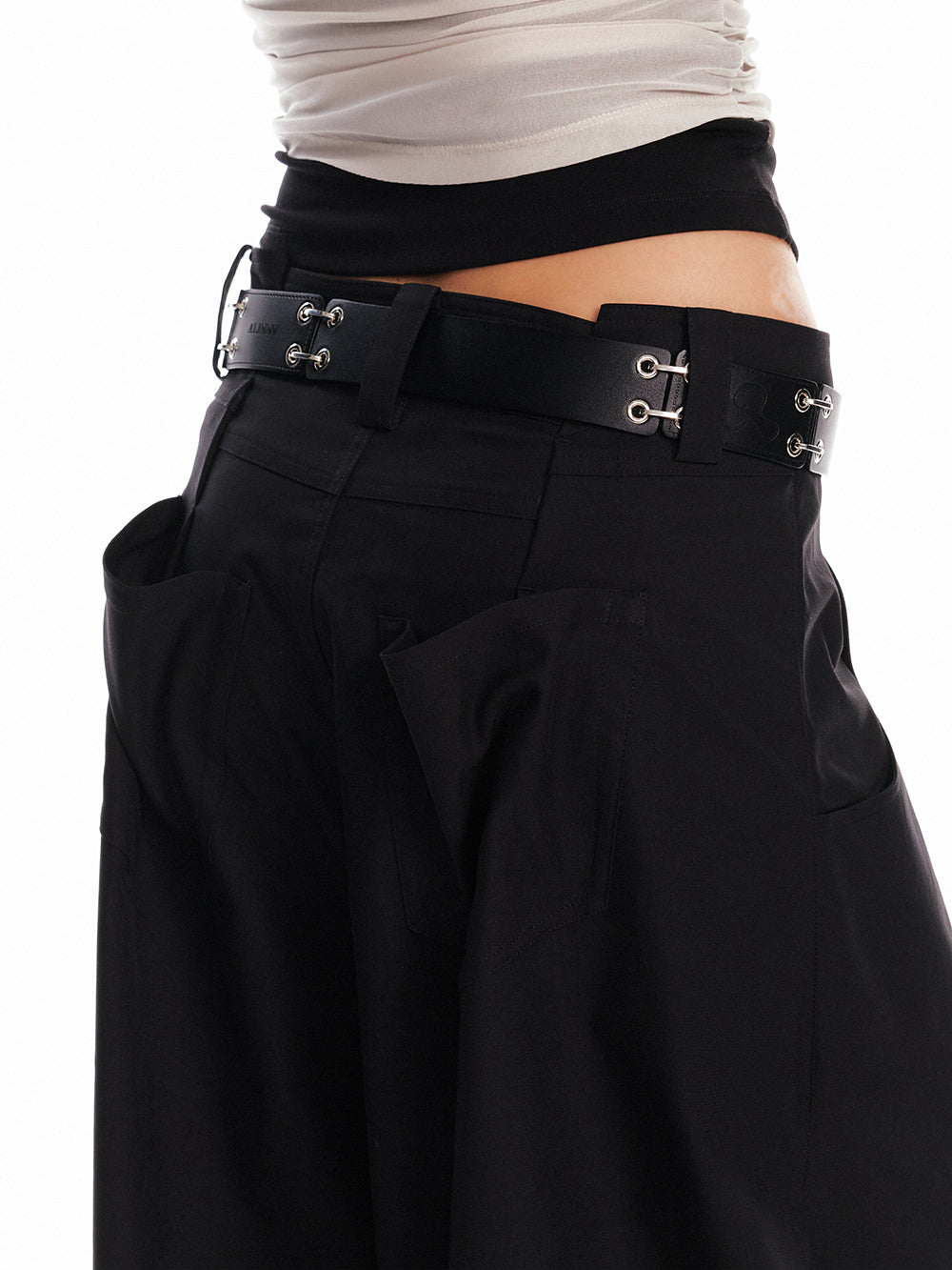 Cow Leather Belt With Metal Links