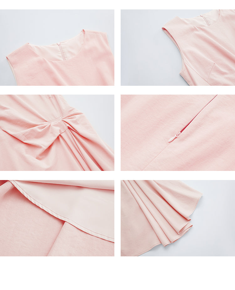 Gathered Detail Sleeveless Dress