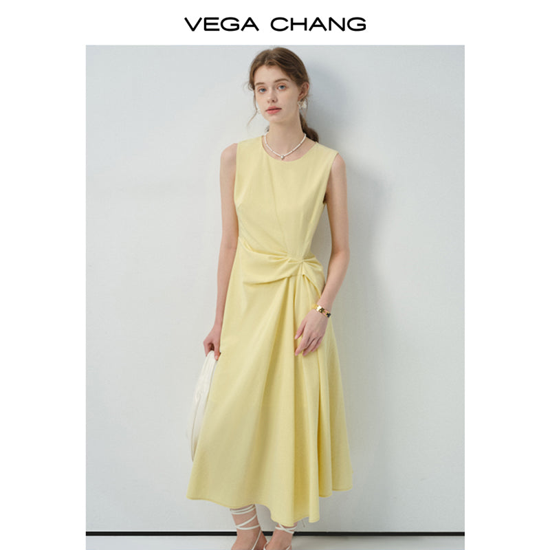 Gathered Detail Sleeveless Dress