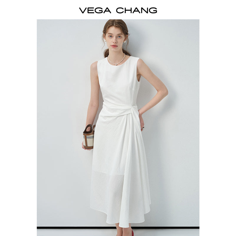 Gathered Detail Sleeveless Dress
