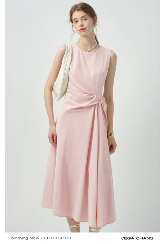 Gathered Detail Sleeveless Dress
