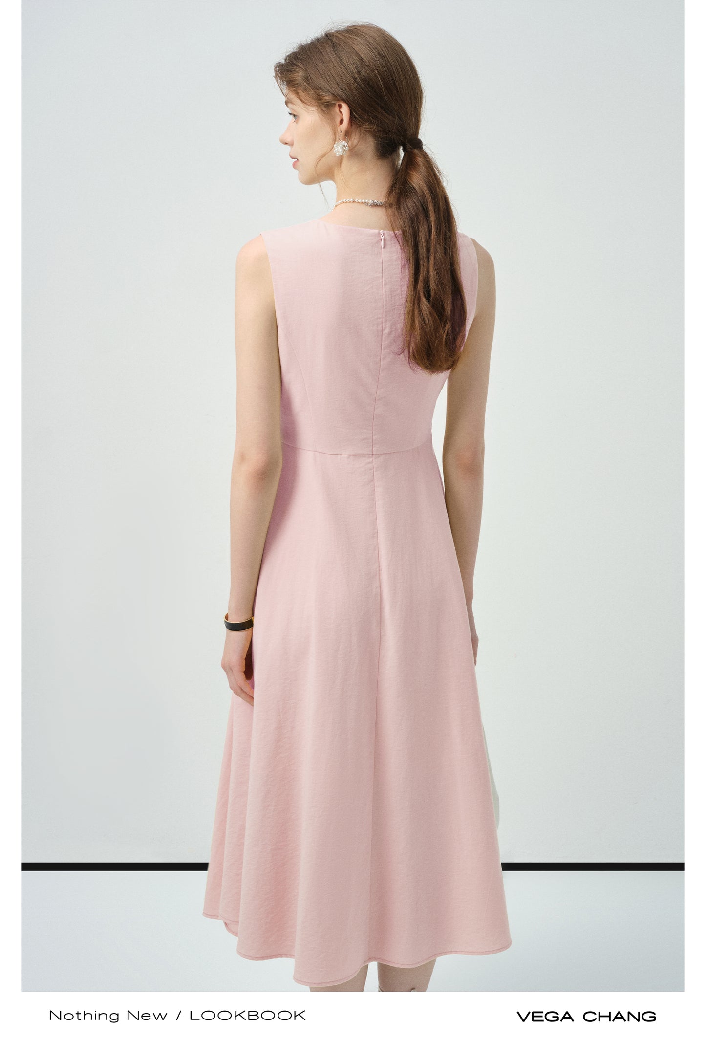 Gathered Detail Sleeveless Dress