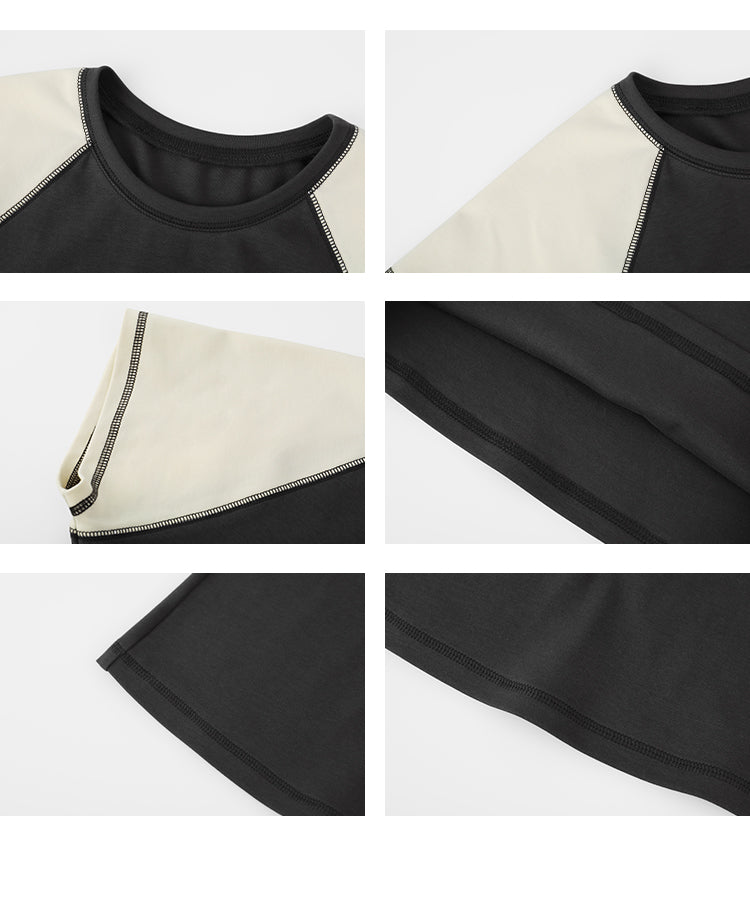 Contrast Color Raglan T-Shirt