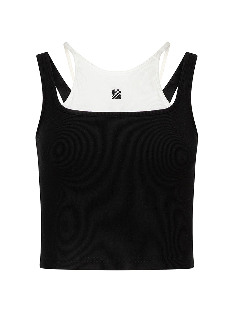 2-In-1 Sleeveless Top & Micro Mini Skirt