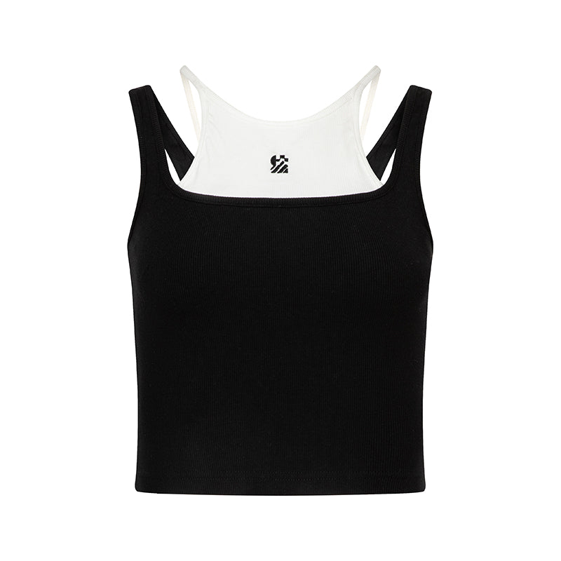 2-In-1 Sleeveless Top & Micro Mini Skirt
