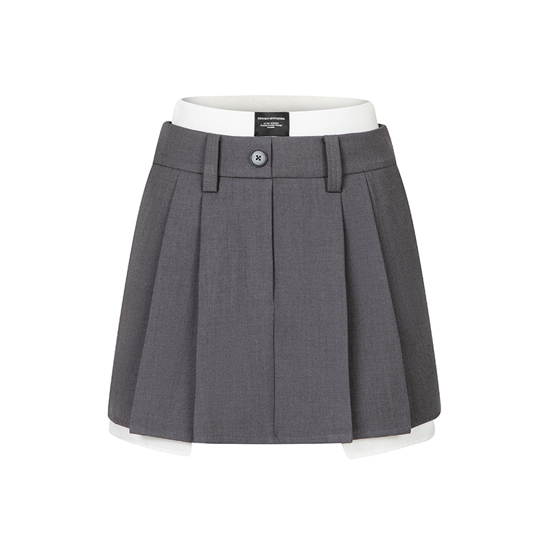 2-In-1 Sleeveless Top & Micro Mini Skirt