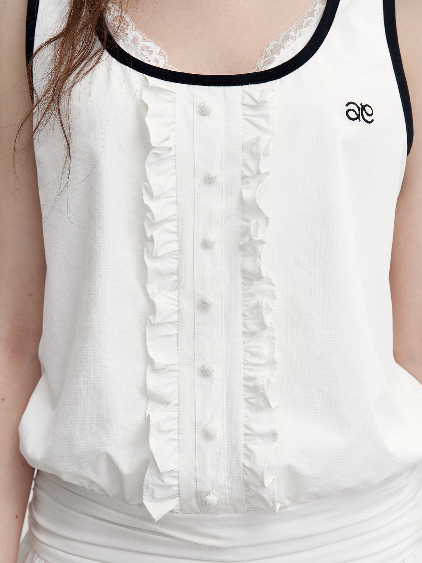 Bubble Hem Dress With Contrast Edging
