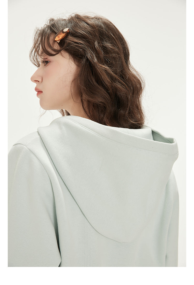Zip-Up Hoodie And Sweatpants With Embroidered Label