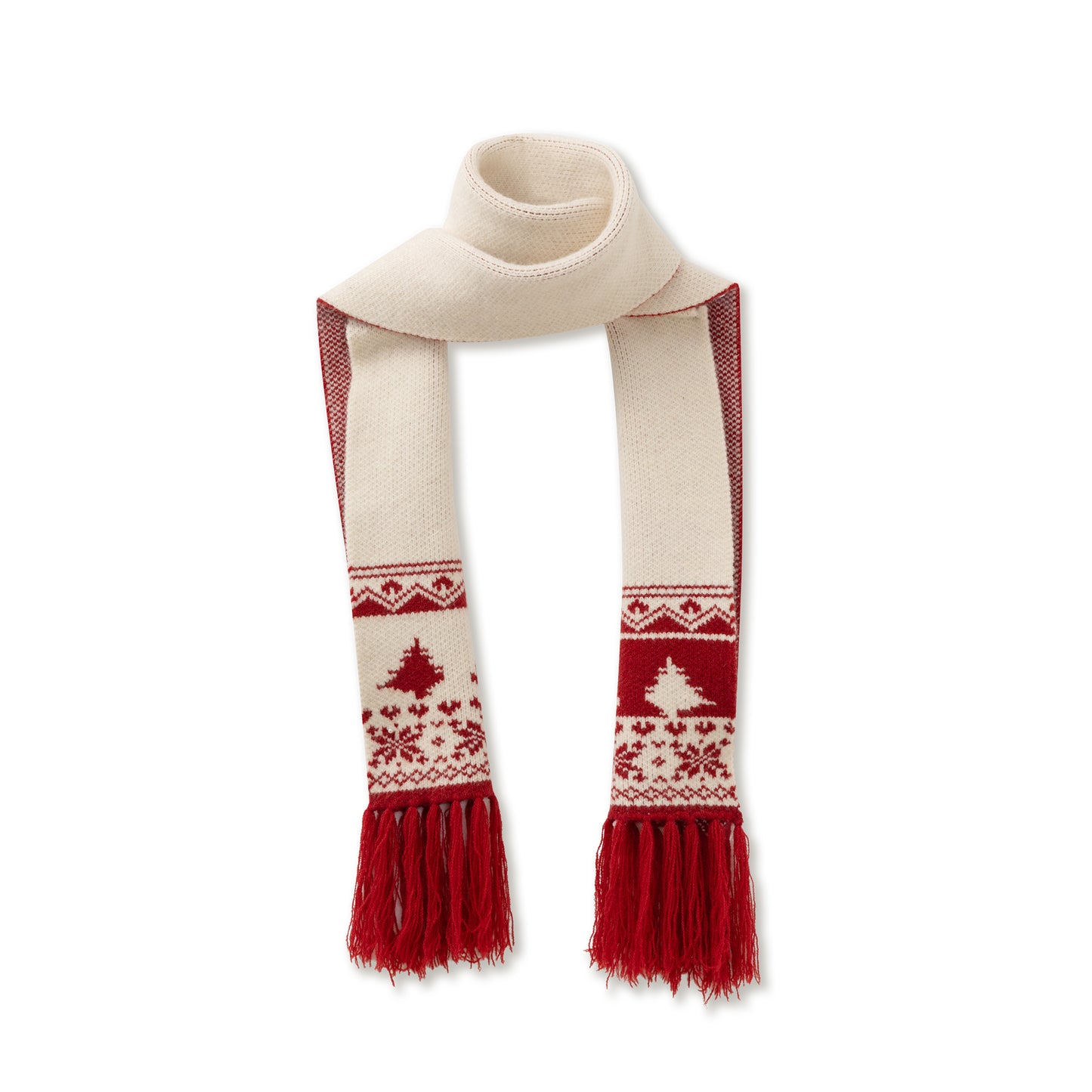Faux Fur Trimmed Knit Bunny Hoodie And Matching Scarf