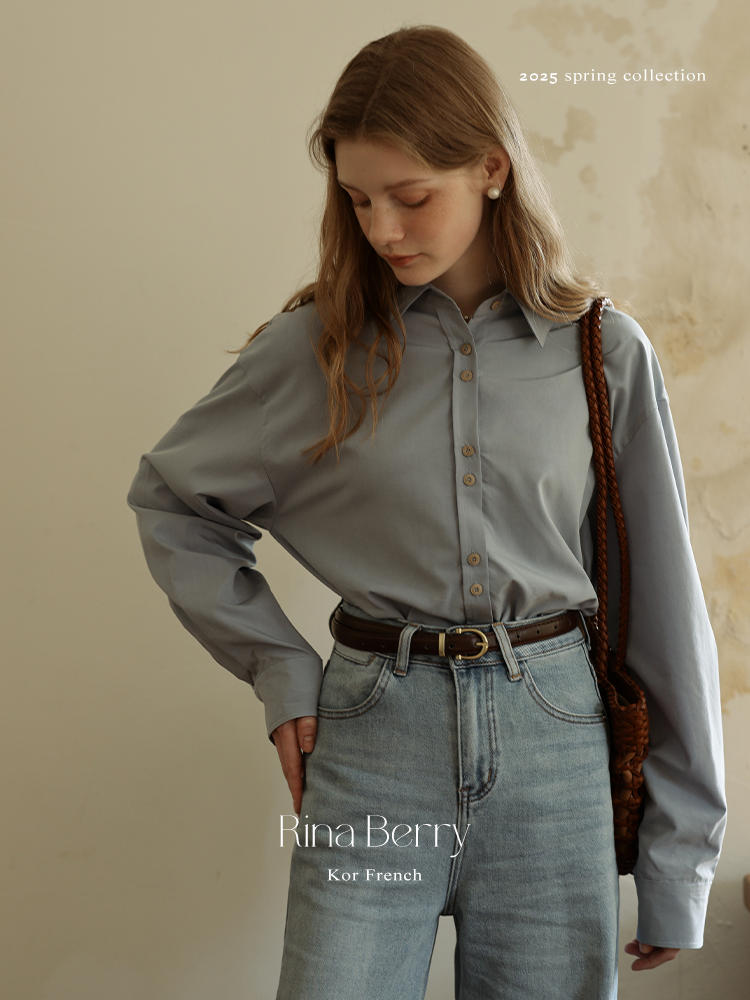 Rose Embroidered Paired Button Shirt