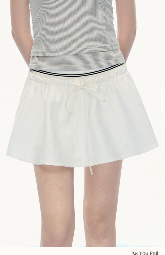 Casual Flared Micro Mini Skort