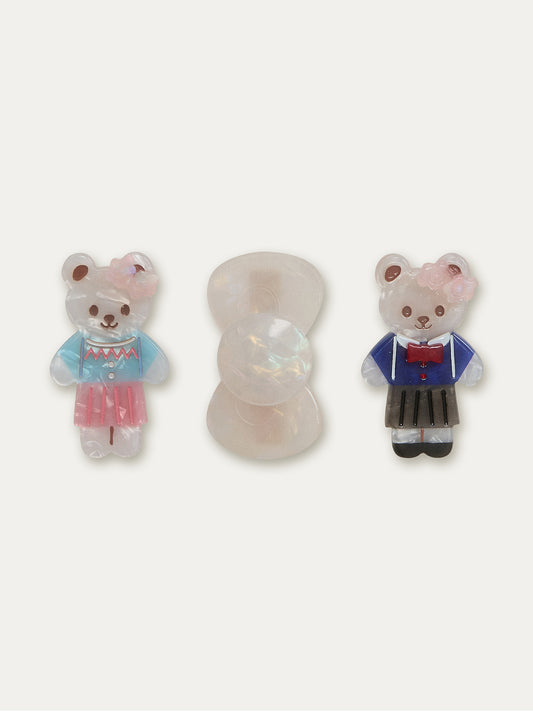 Teddy Bear Hair Pins (3 Variations)