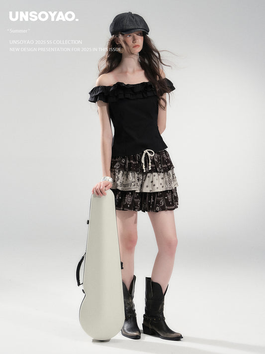 Ruffled Off-Shoulder Top