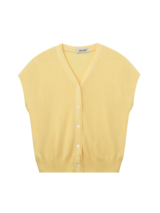 Knit Top In Silk Blend With Matching Lace Scarf