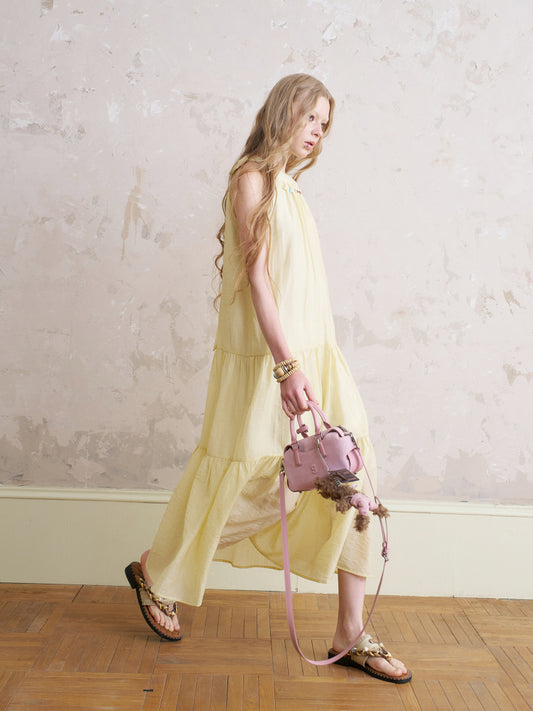 Beaded Halter Neck Maxi Dress