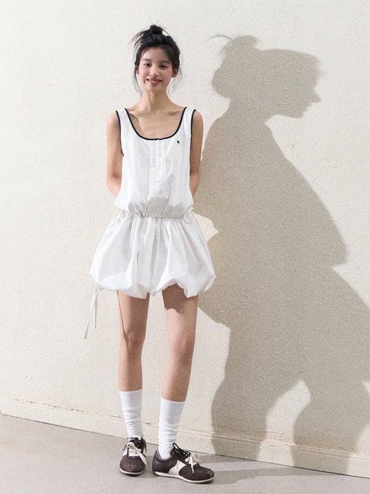 Sleeveless Sporty Bubble Dress