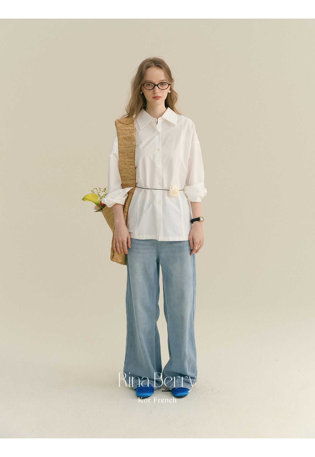 Basic Shirt With Back Waist Button