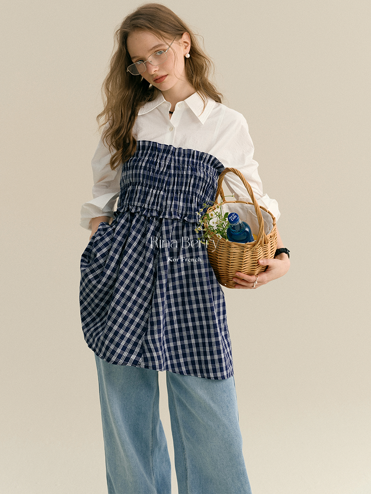 Basic Shirt With Back Waist Button