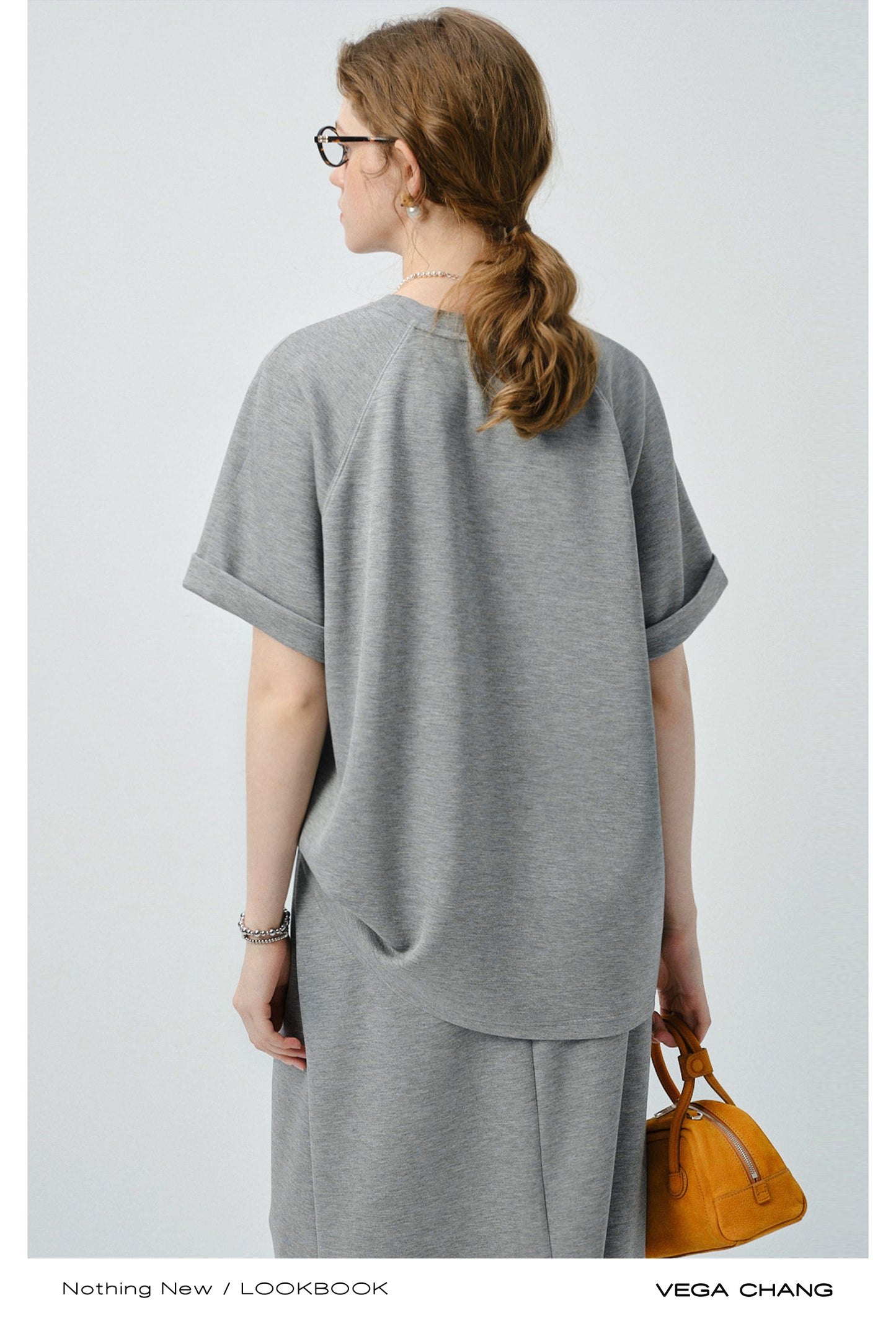 Dog Print Raglan T-Shirt & Matching Plain Skirt