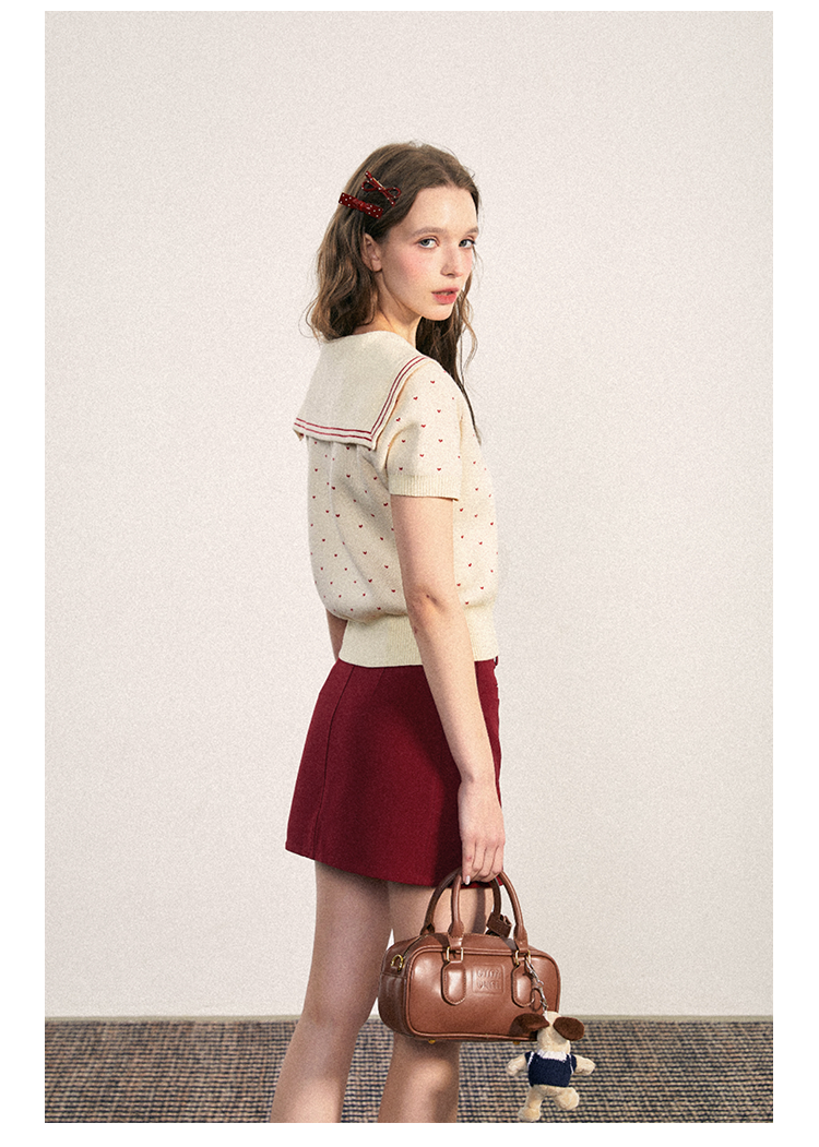 High-Waist Mini Skirt With Front Pocket Detail