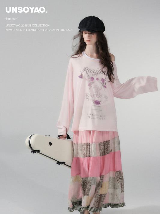 Oversized Tee With Tassel Detail