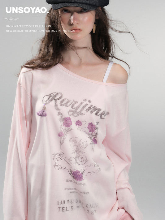 Oversized Tee With Tassel Detail