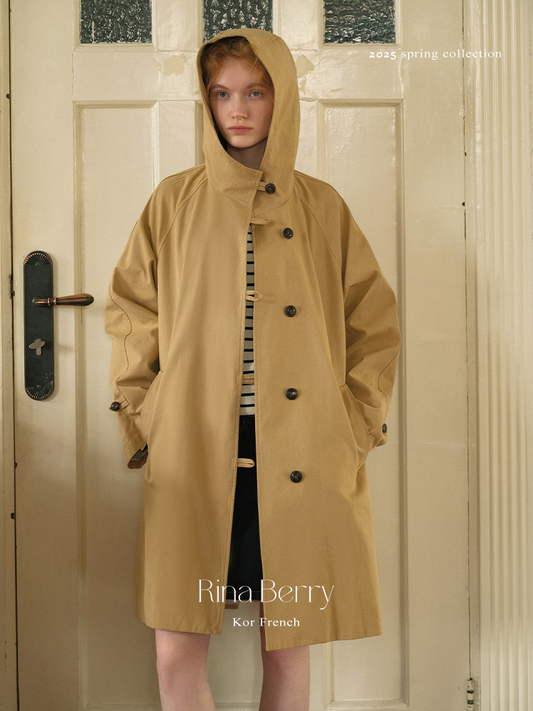 Hooded Windbreaker Coat