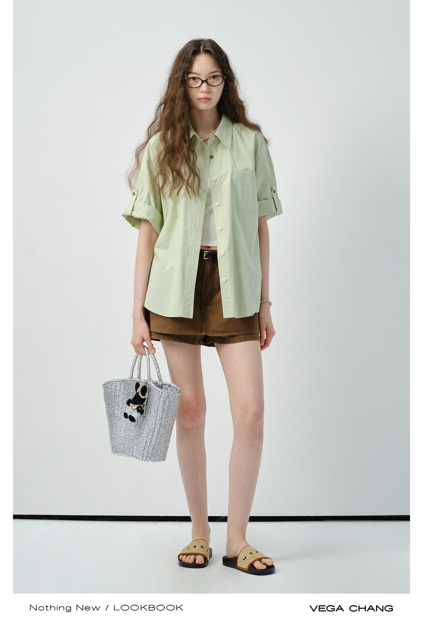 Layered Cotton A-Line Skirt Pants