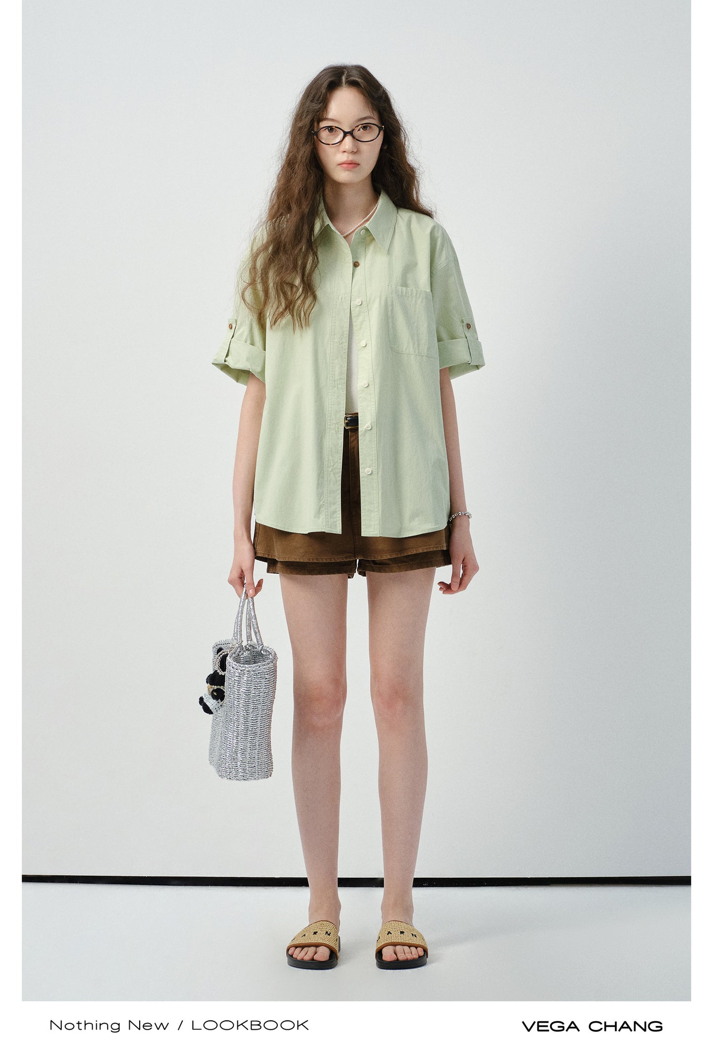 Layered Cotton A-Line Skirt Pants