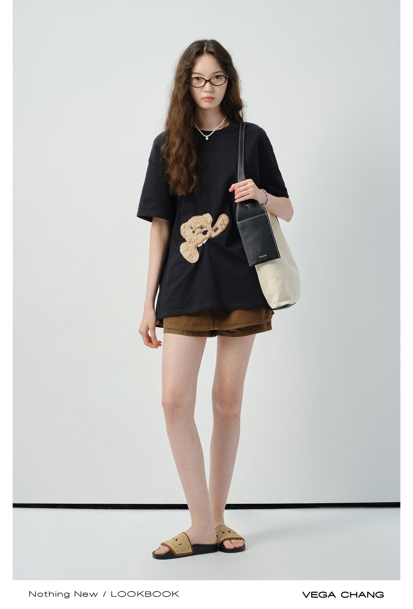 Layered Cotton A-Line Skirt Pants