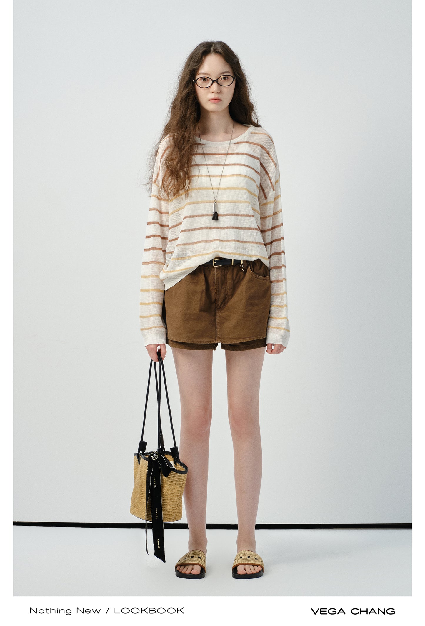 Layered Cotton A-Line Skirt Pants