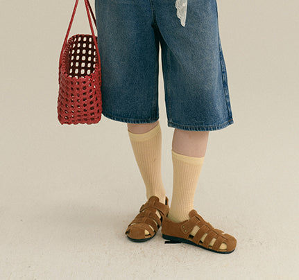 Baggy Denim Bermuda Shorts