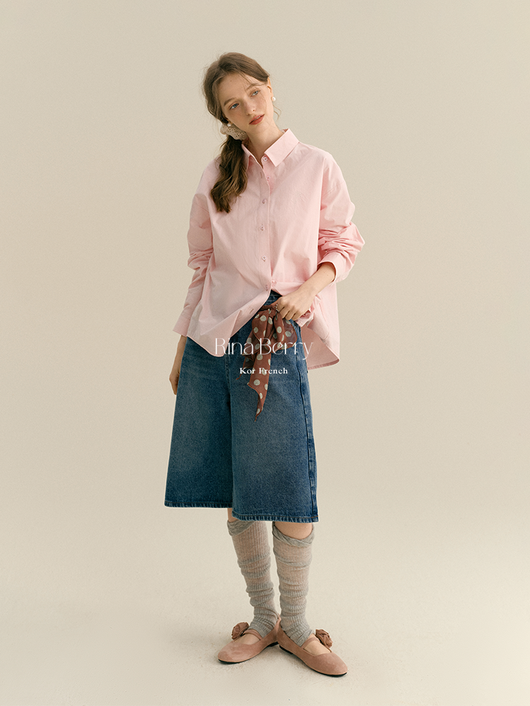 Baggy Denim Bermuda Shorts