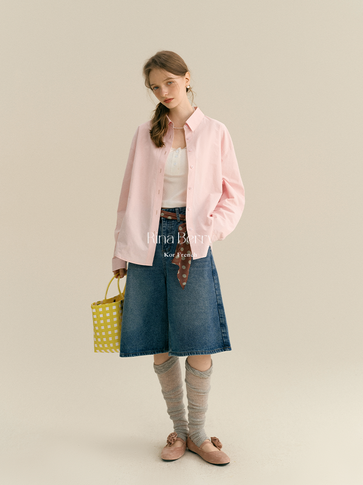 Baggy Denim Bermuda Shorts