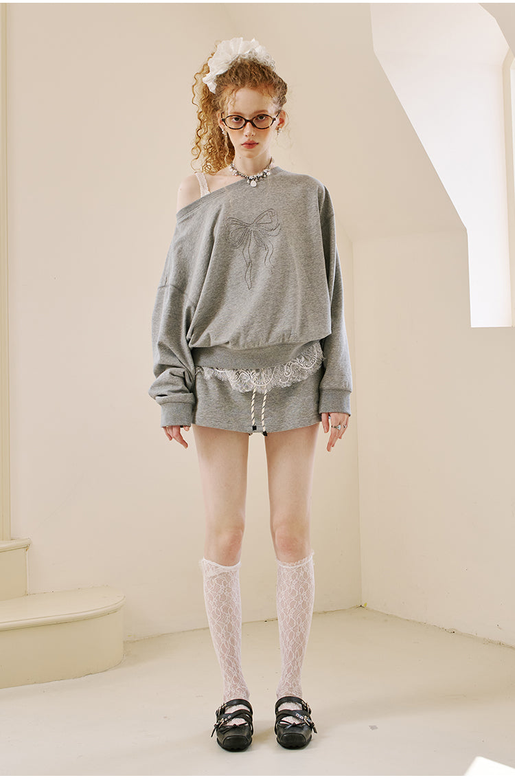 Micro Skirt-Pants With Drawstring Waist