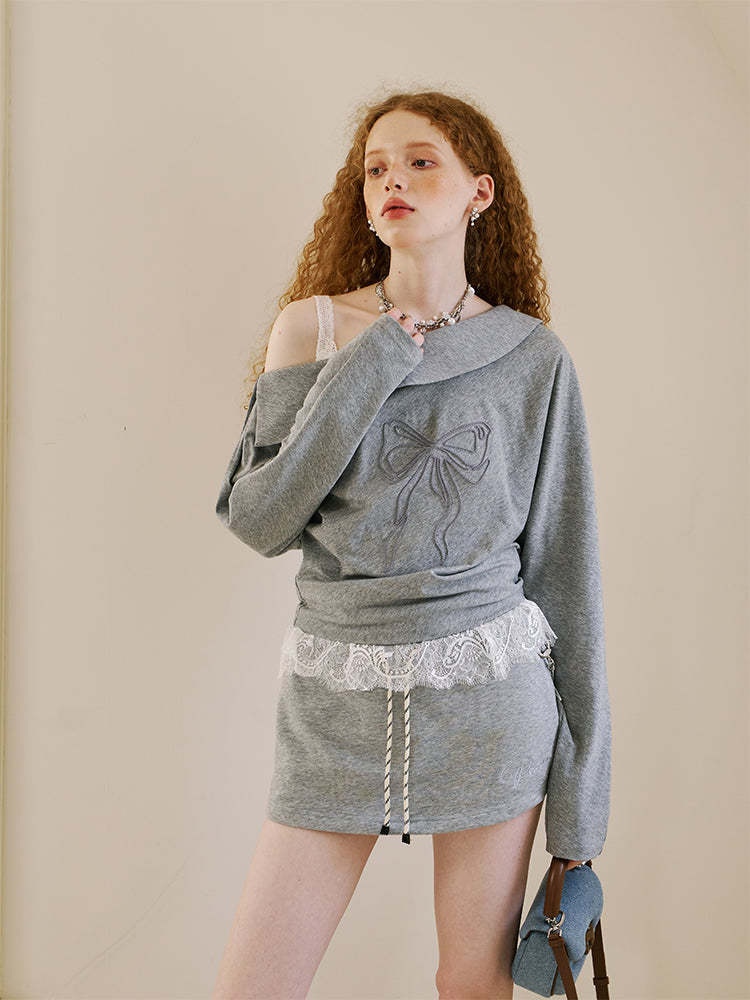 Micro Skirt-Pants With Drawstring Waist