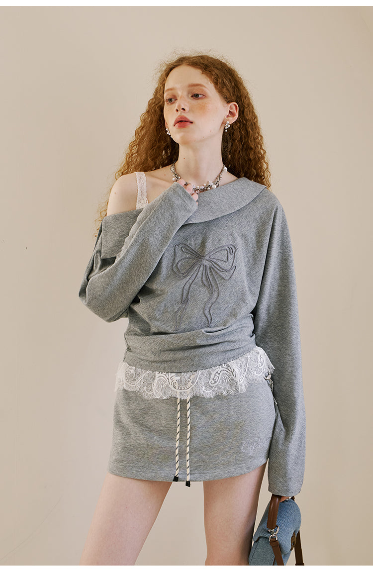 Micro Skirt-Pants With Drawstring Waist