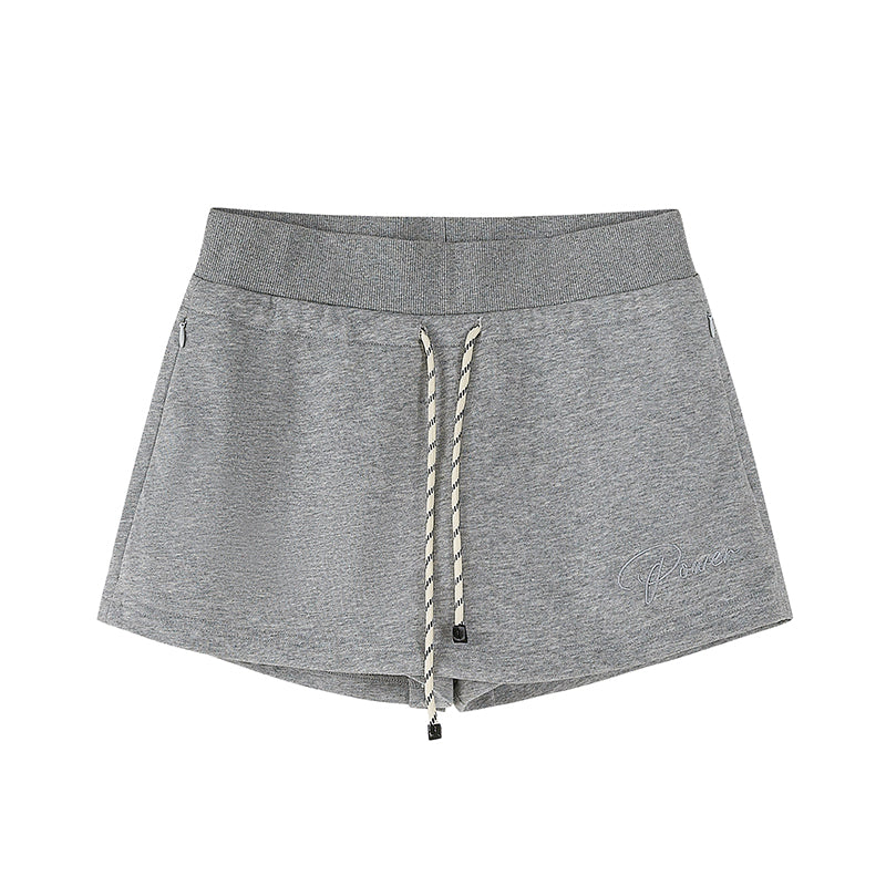 Micro Skirt-Pants With Drawstring Waist