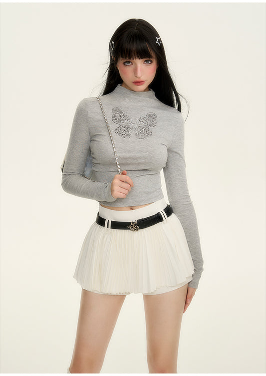 Logo Buckle Faux Leather Belt