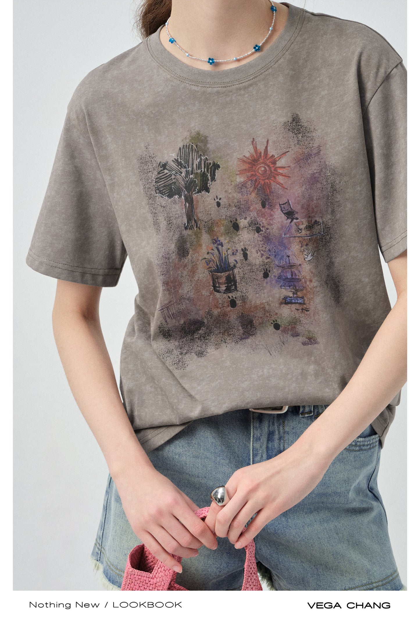 Art Print Cotton T-Shirt