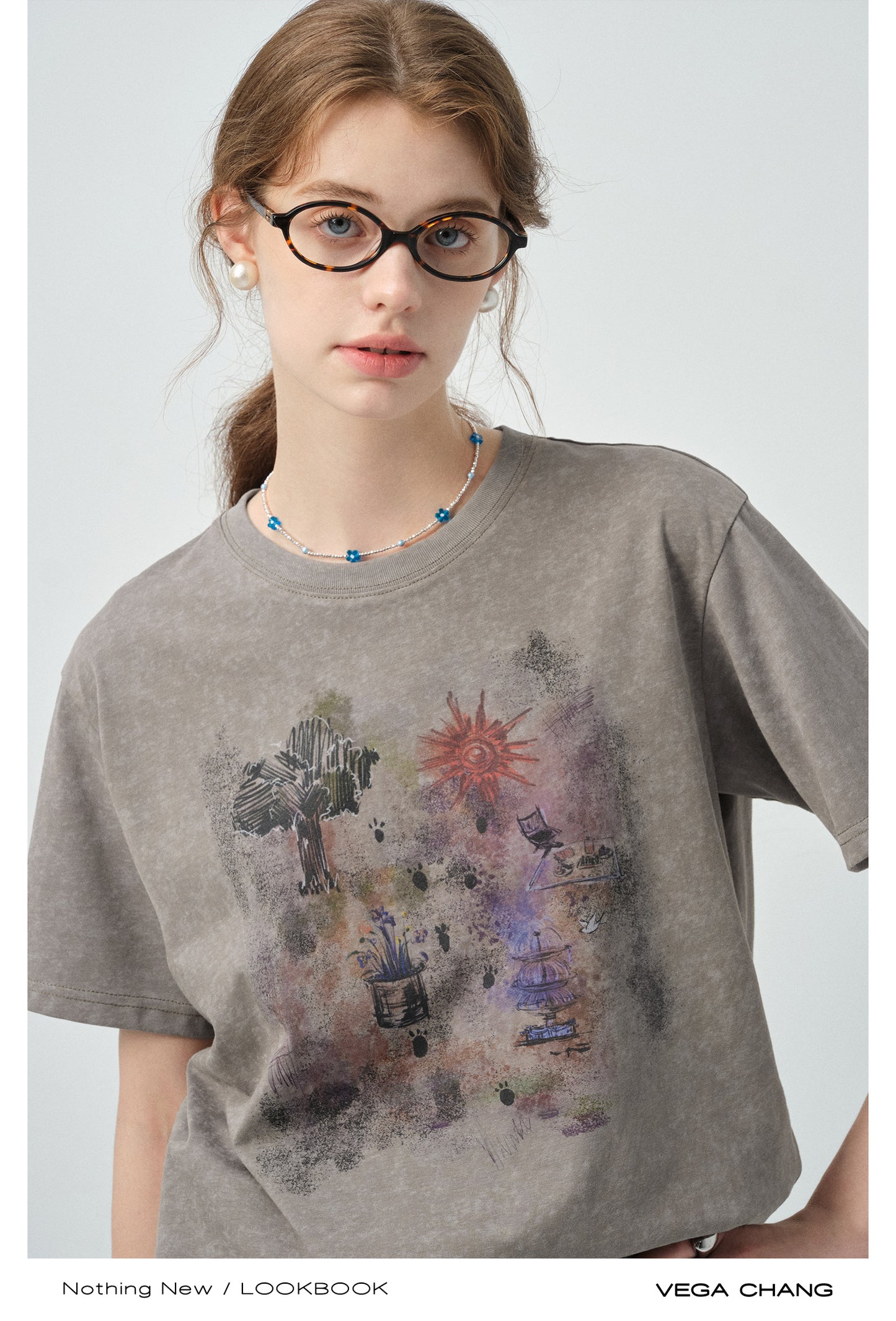 Art Print Cotton T-Shirt