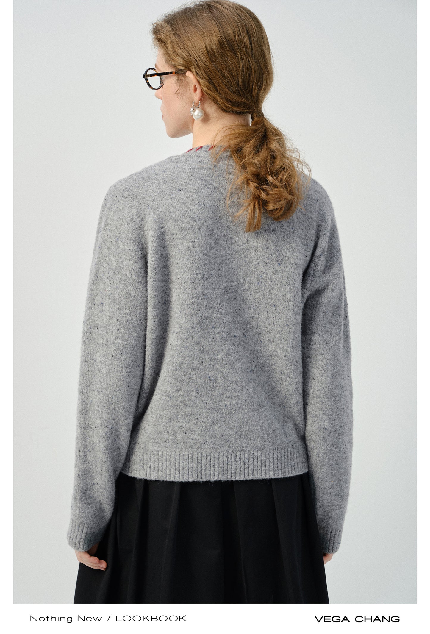 Contrast-Stitch Edge Pocketed Cardigan