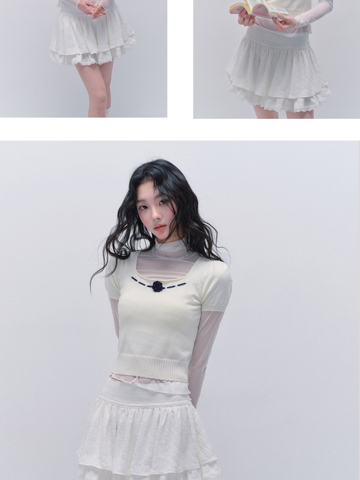 Versatile Sheer Turtleneck Mesh Top