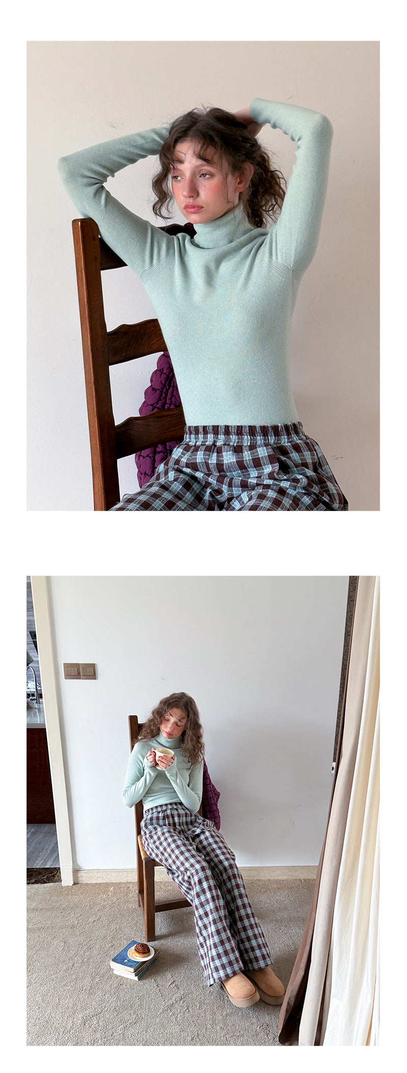 Fitted Knit Top In Two Neck Options