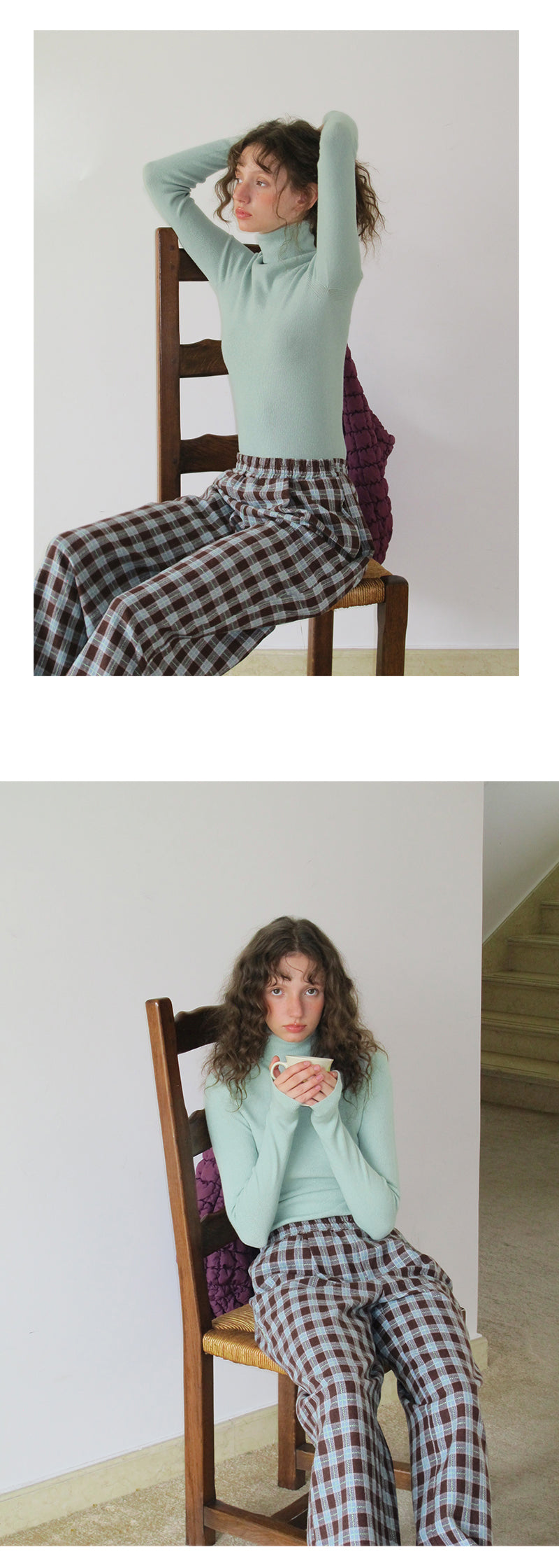 Fitted Knit Top In Two Neck Options