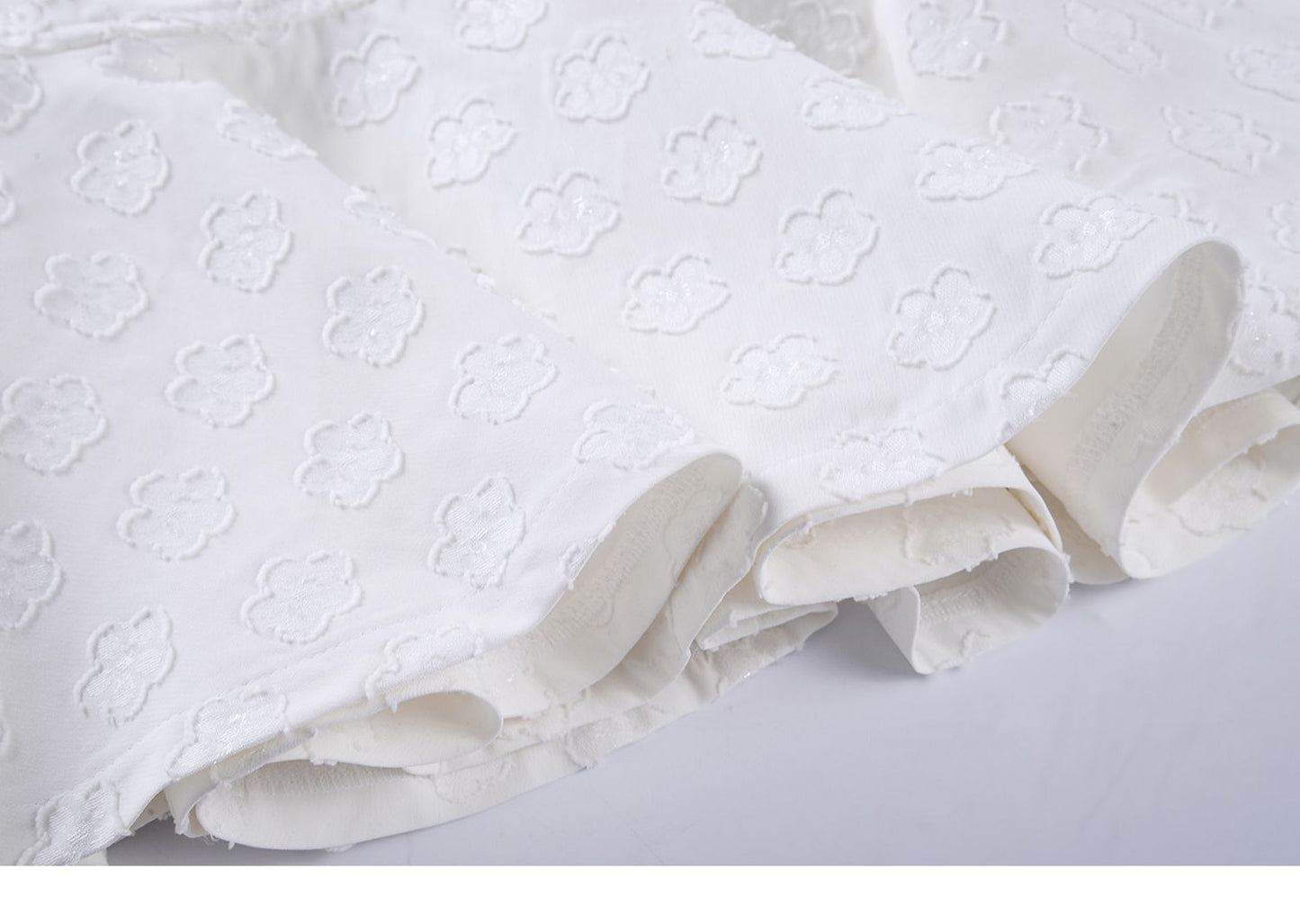 Jacquard Floral Camisole Top And Draped Skirt