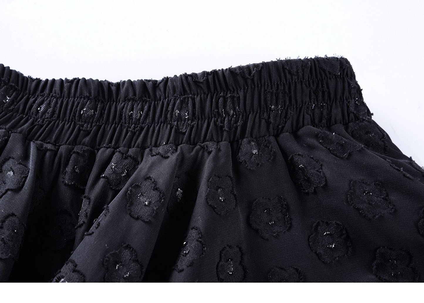 Jacquard Floral Camisole Top And Draped Skirt