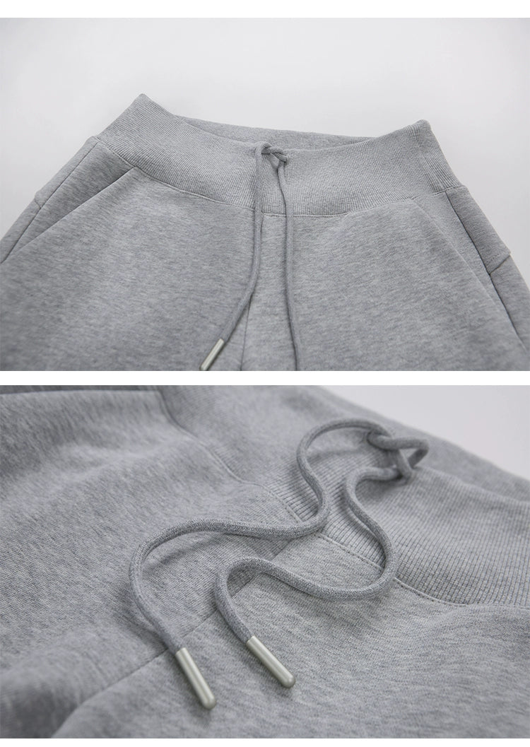 Mitten Pocket Hoodie With Removable Fur / Flared Pants