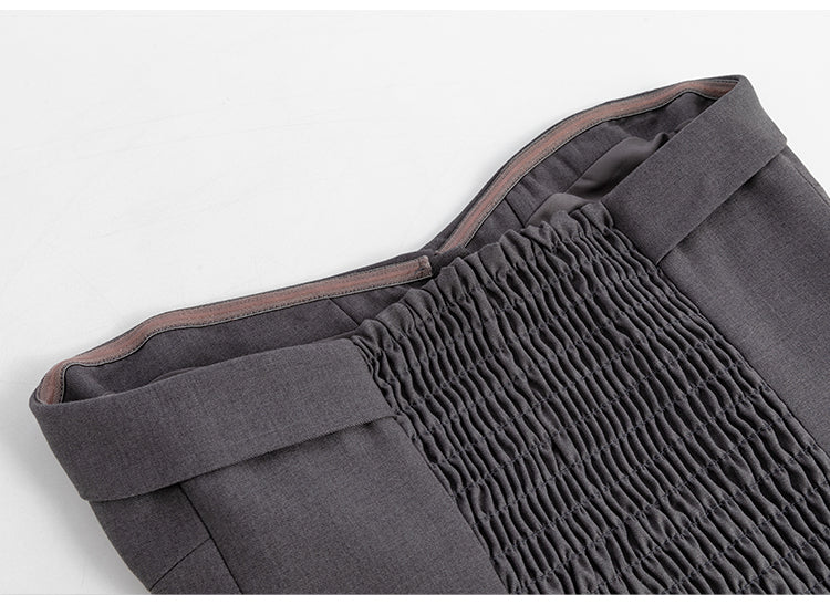 Chic Shirred Tube Top / Off-Shoulder Top