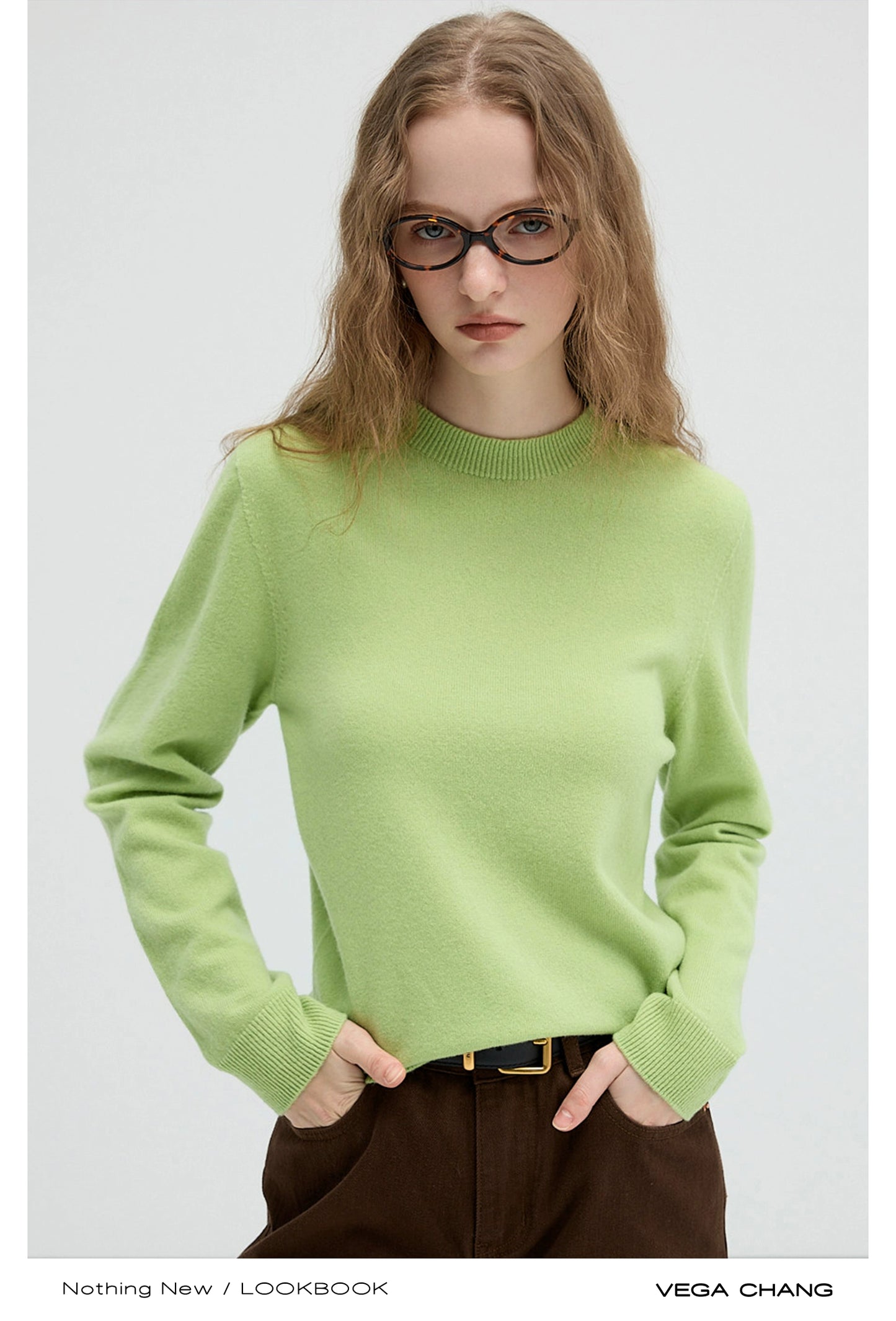 Wool Sweater With Crew, Mock, Turtleneck Options
